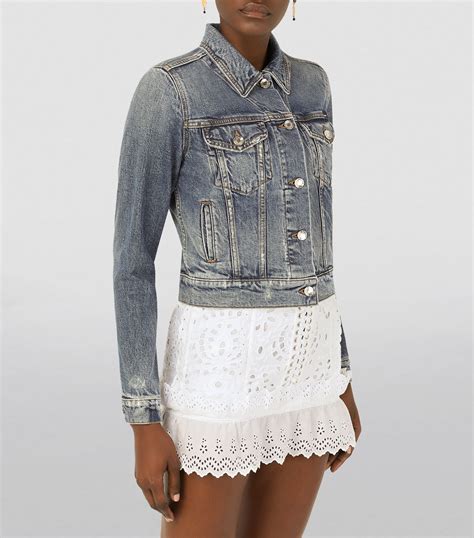 dolce and gabbana denim jacket womens